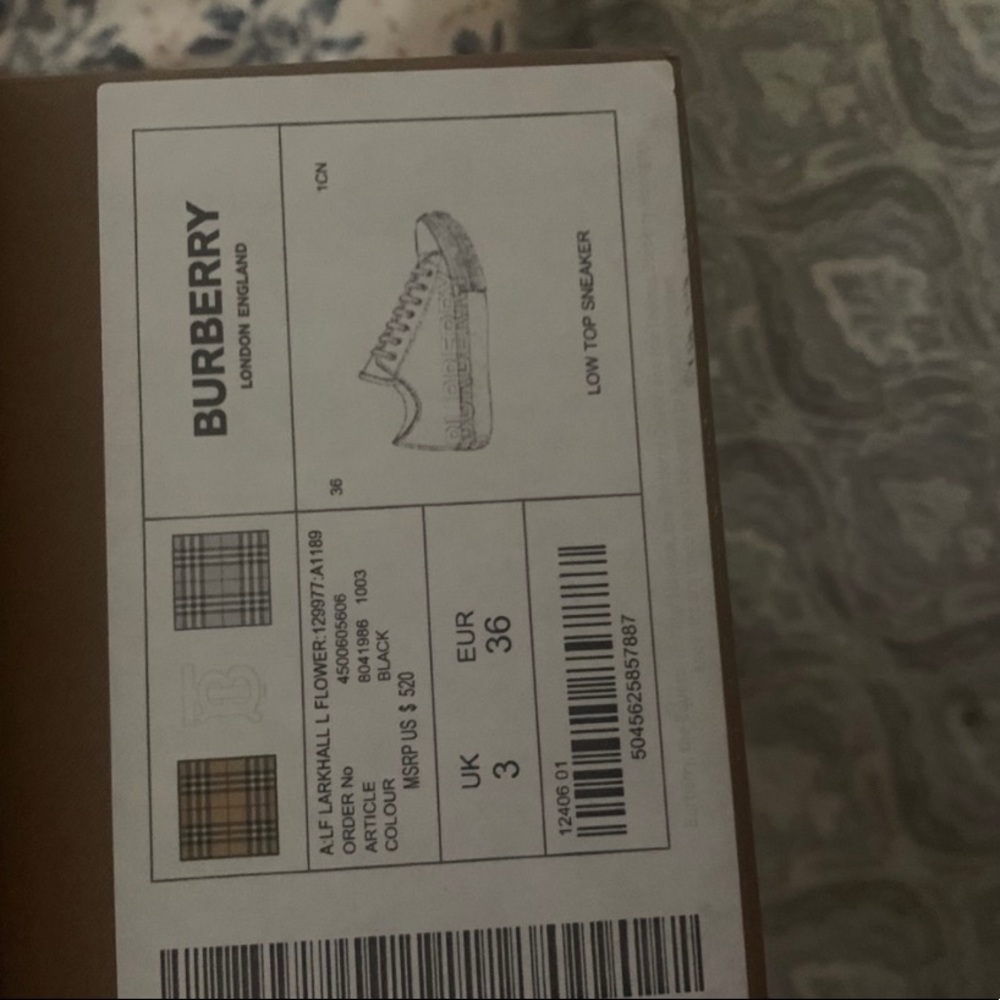 Larkhall floral Burberry sneakers